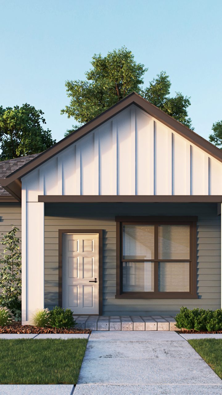 a rendering of a home with a front porch at The Soltera Rolling Pines