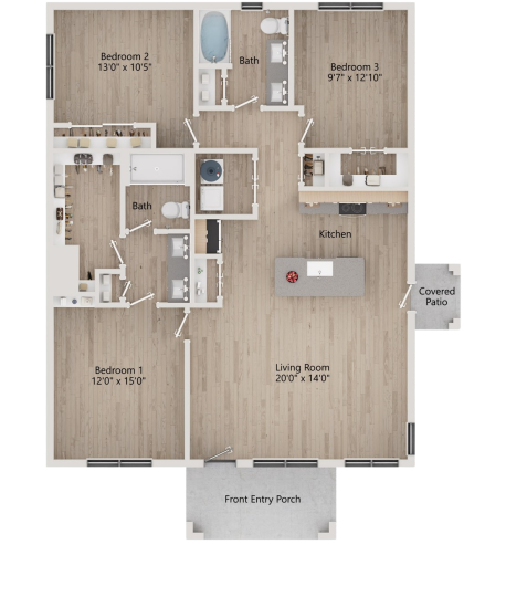 a collage of photos of various items on a table